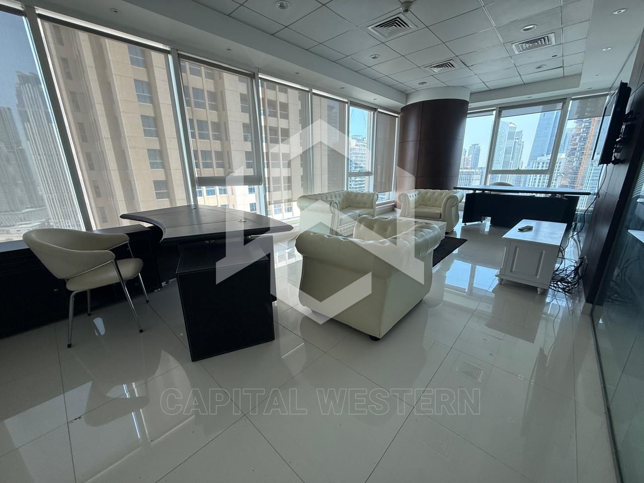 EXCLUSIVE | CANAL & BURJ VIEW | GLASS PARTITIONED