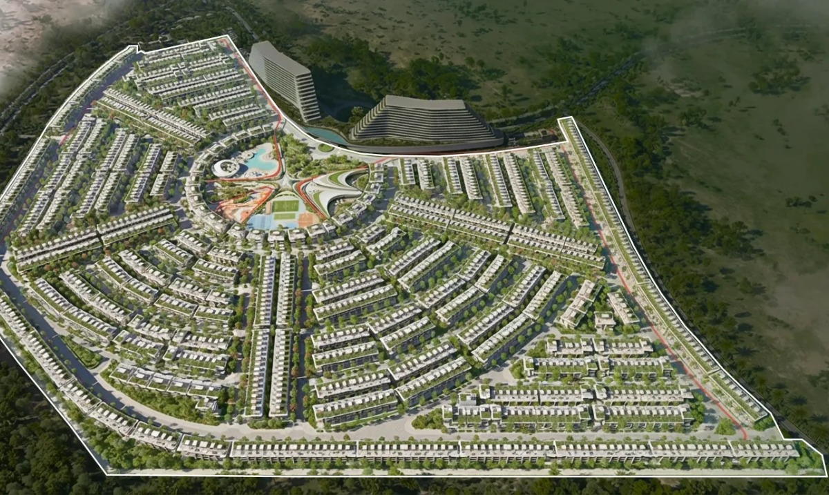 Map and location overview for Greenz by Danube townhouses