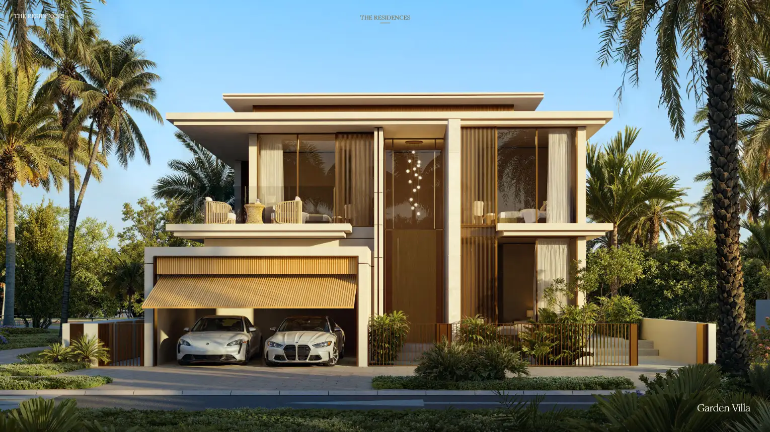 Bay Estate 4-bedroom Garden Villa exterior with private pool at Dubai Islands