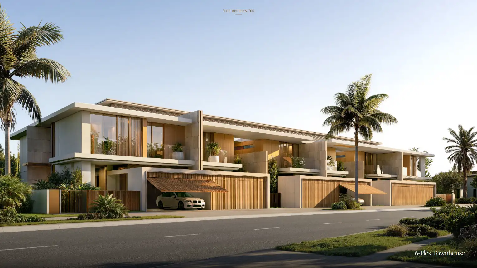Bay Estate 4-plex townhouses with gardens at Dubai Islands
