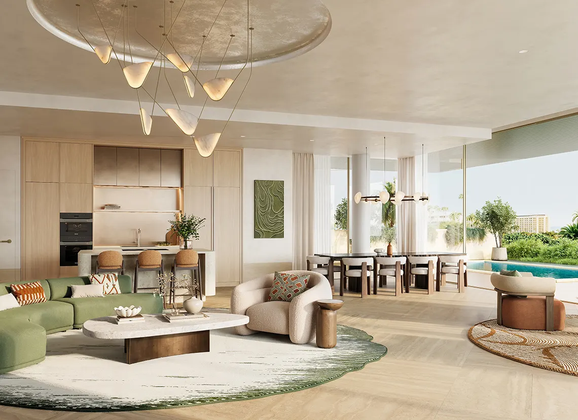 Solaya garden residence living area