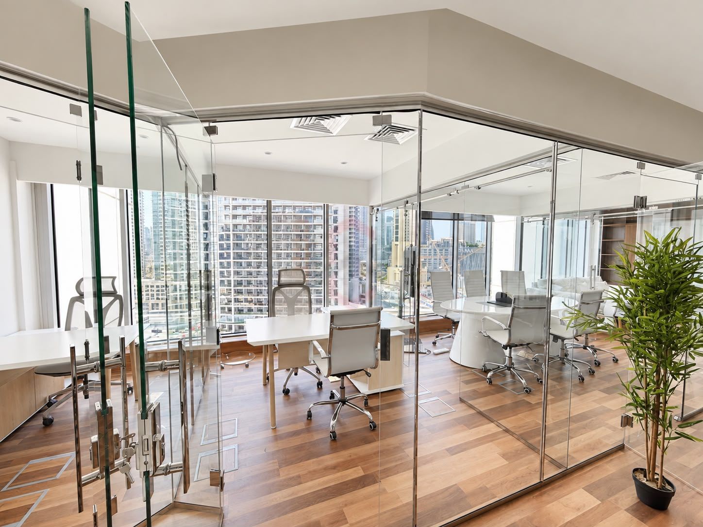 Furnished Office Space | Glass Partitioned | Ready — 2
