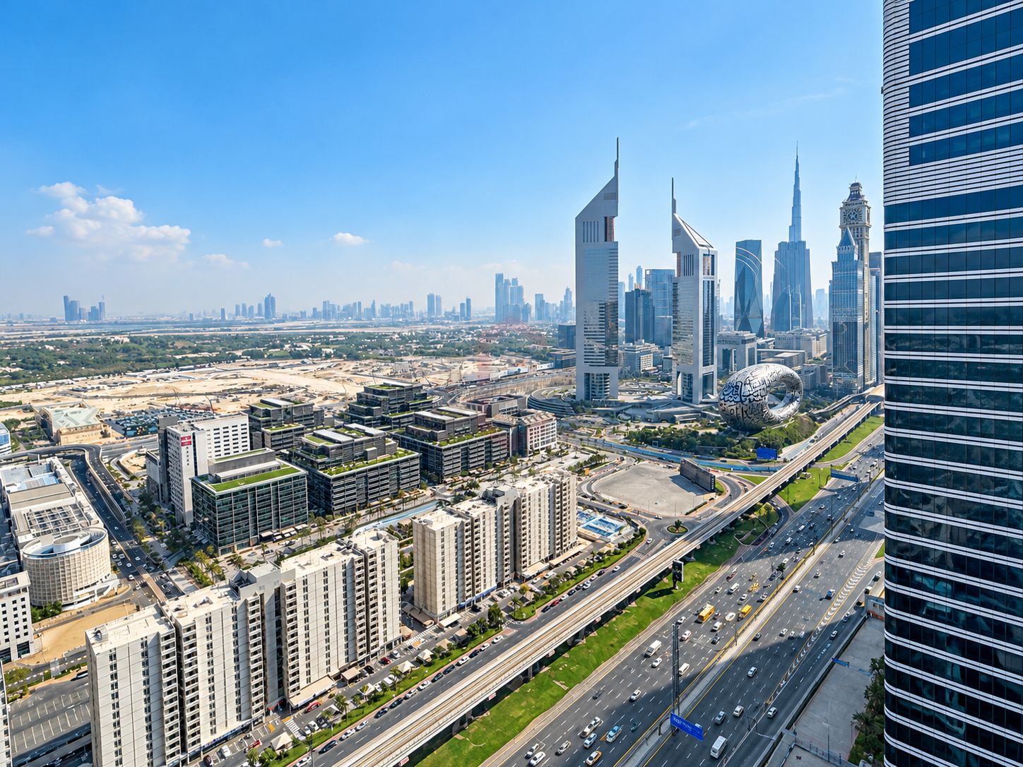 3BR | Sea and Sheikh Zayed Road View | Vacant