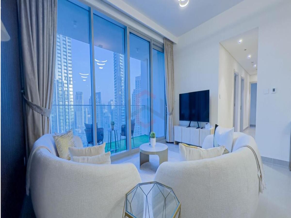 Furnished 3BR+Maid | Burj Khalifa View | Ready