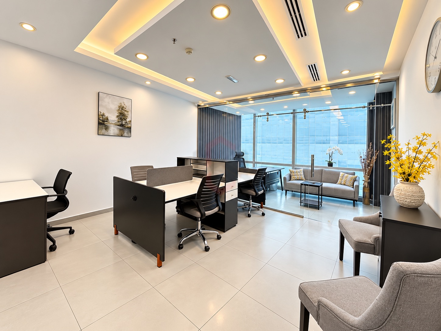 Fully furnished | Vacant | Fitted office | — 4