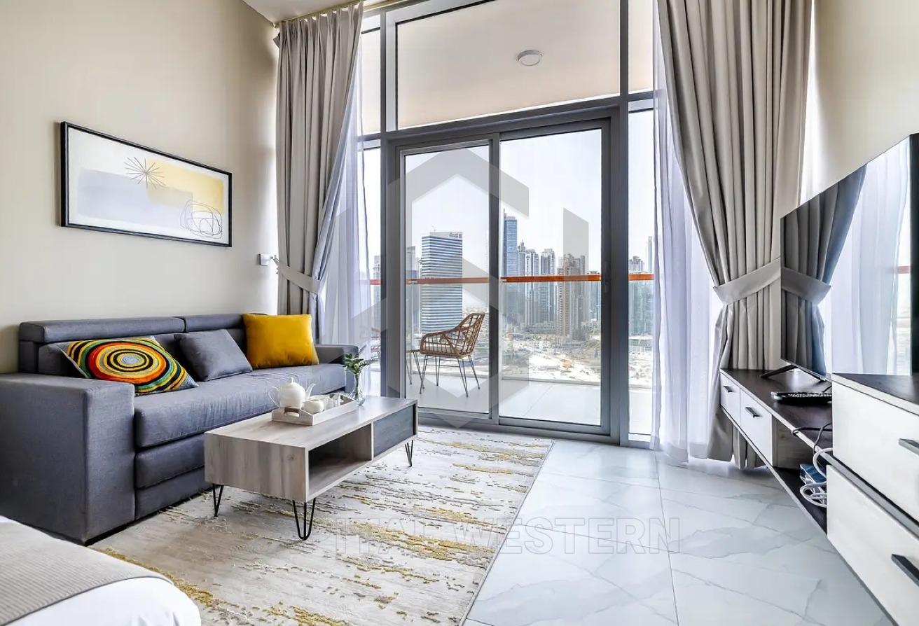Canal View, Furnished Studio, Millennium Binghatti