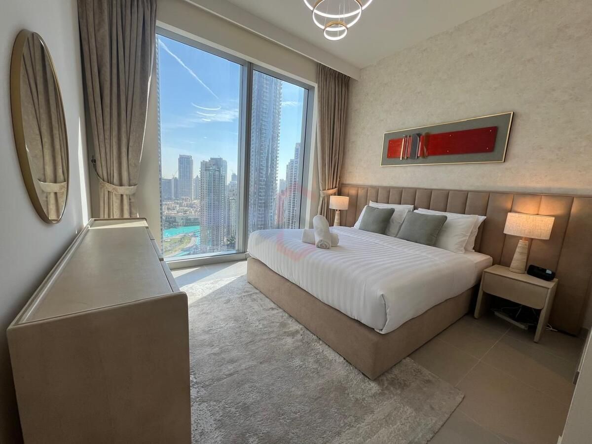 Furnished 3BR+Maid | Burj Khalifa View | Ready — 4