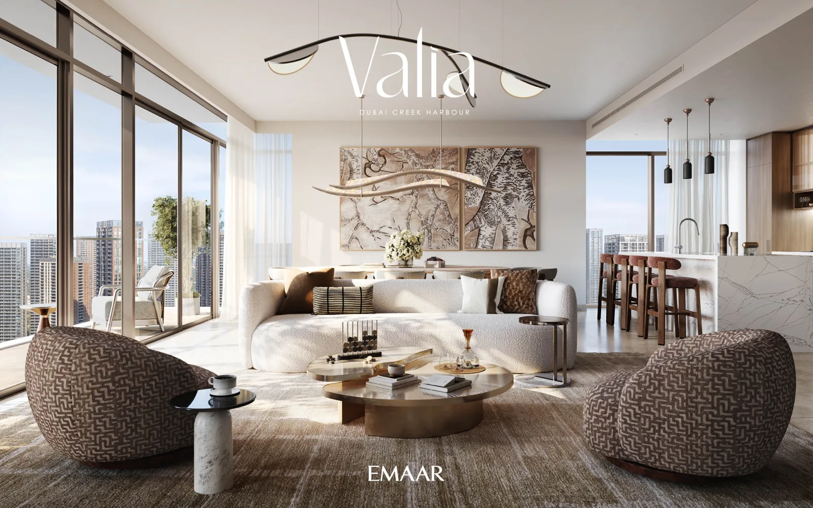 Valia by Emaar — living room interior