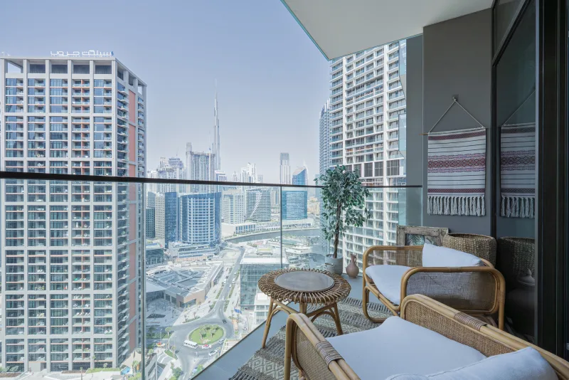 Luxurious Studio, Burj Khalifa View, Prime Location